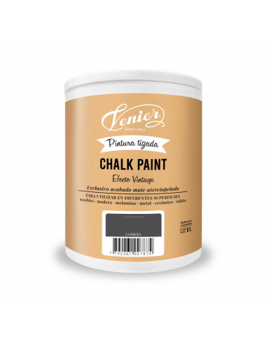 Chalk Paint Blanco Vintage 1 Lt Venier Pintura Tizada
